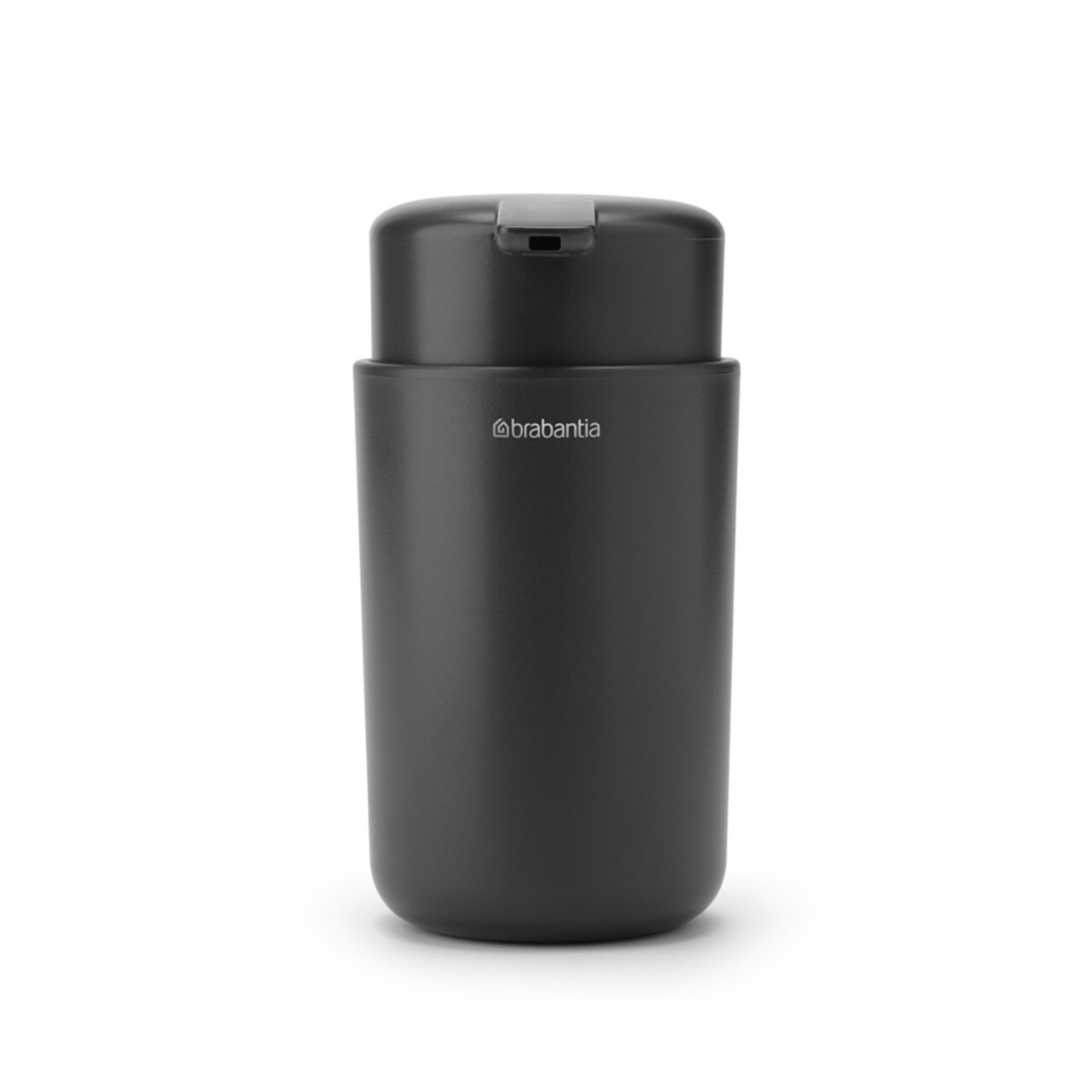Dispenser sapun lichid, Brabantia, Dark Grey, 9.2x7.6x14.3 cm, 250 ml, polipropilena, gri inchis - imagine 4